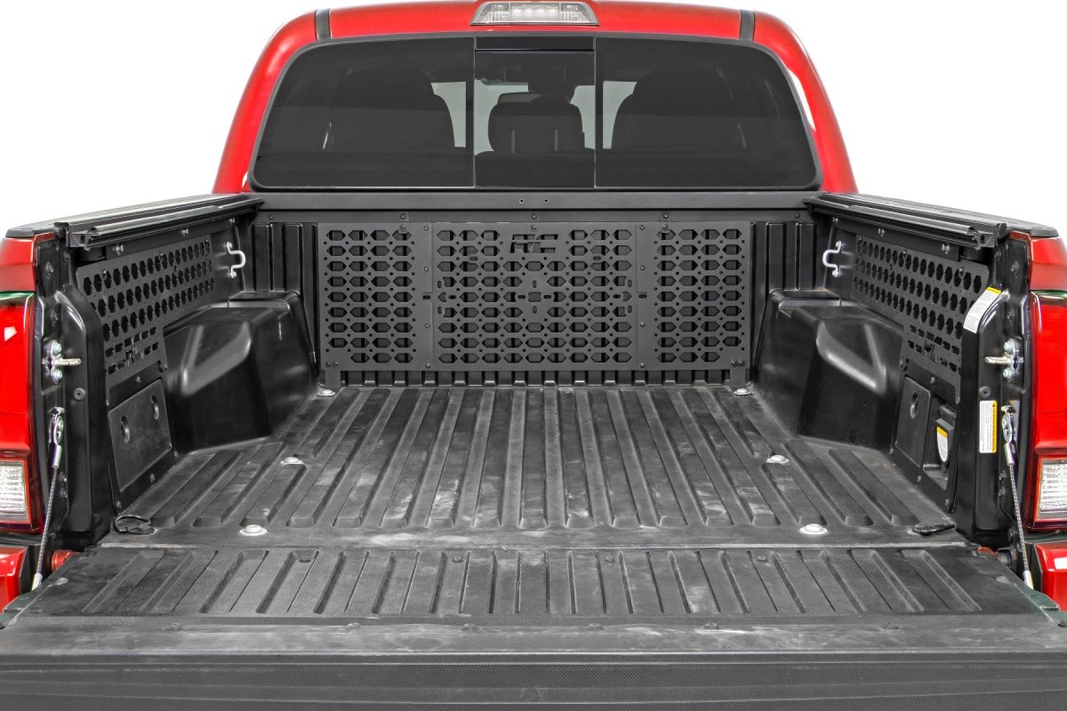 Toyota Tacoma Molle Bed Mounting Panels - Rough Country - Rough Country Molle Rack System - '05-'23